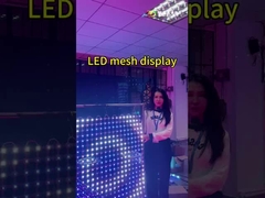 T20-1L Affichage à maillage LED transparent extérieur SMD3535 Pour la surface du bâtiment