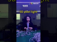Lampe à cristaux LED en couleur RGB 3D pixel interactive pour la décoration