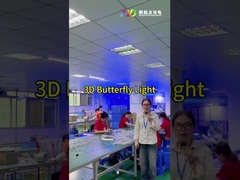 Flexible papillon 3D pixel LED éclairage pleine couleur pour les fêtes décoration